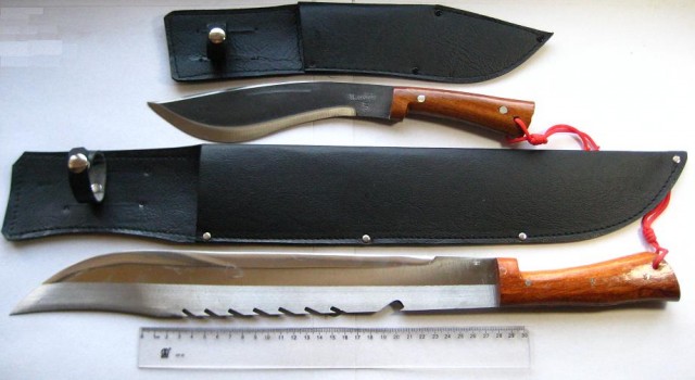 Два ножа-мачете для ритуальных жертвоприношений!