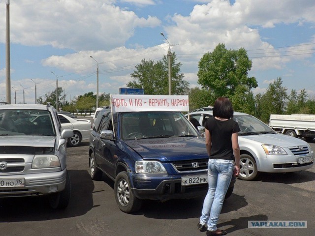 Самая массовая акция протеста на колесах в Чите