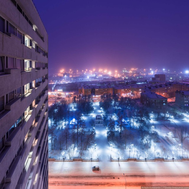 Полярная ночь. Мурманск