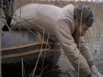 Съездили с племянником на Оку