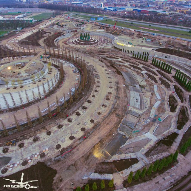 Парк, который строят около стадиона «Краснодара»