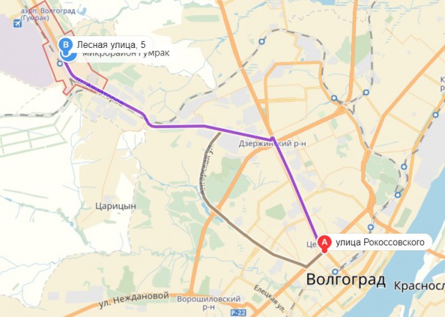 Погоня за 16-летним водителем ВАЗ-2108 в центре Волгограда