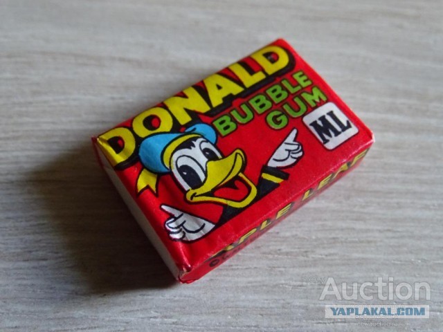 Коллекция вкладышей Donald (аж вкус почувствовал)