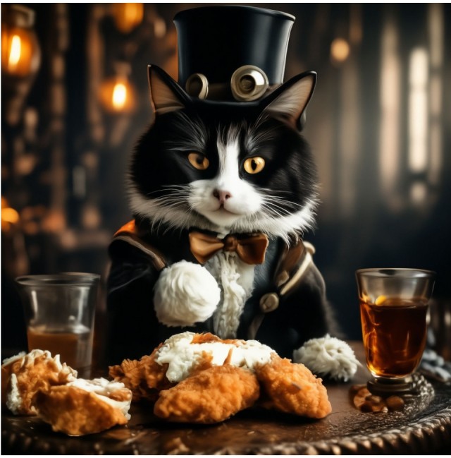 Кот влип