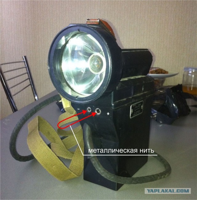 Зажигалка из обертки от жвачки и батарейки
