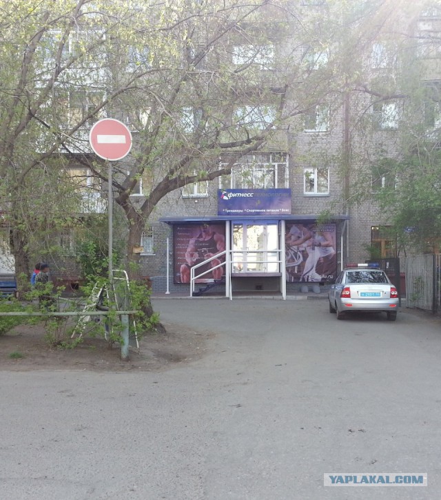 Штрафа для припаркованного на газоне "Лексуса"