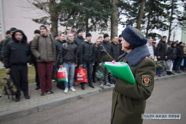 Один день призывника в белорусской армии.