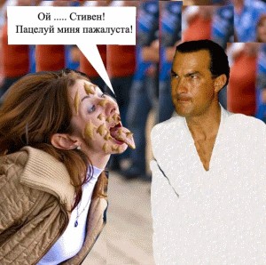 Фотожаба: Не надо кушать на бегу!