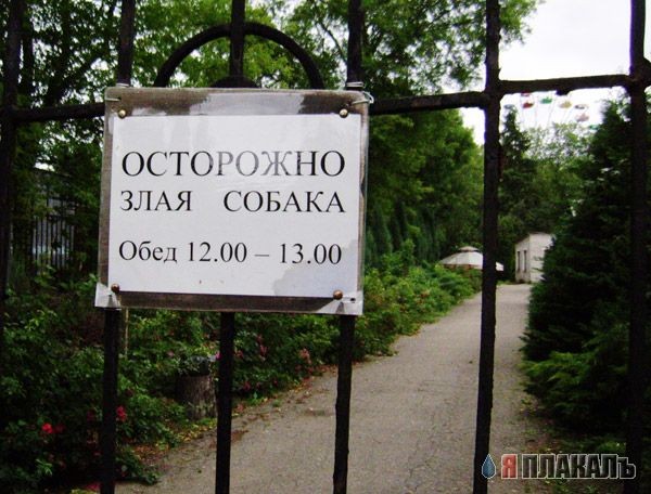 Осторожно, злая собака