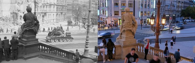 Фотографии оккупированной нацистами Праги: тогда и сегодня