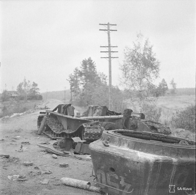 Описание гибели т-34 с бортовым номером 450.