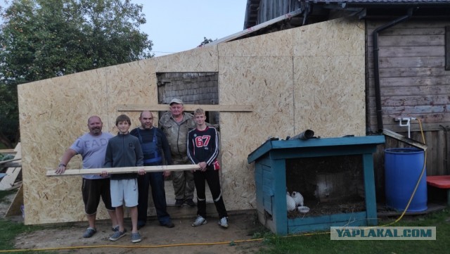 Реконструкция старого двора в новый хозблок