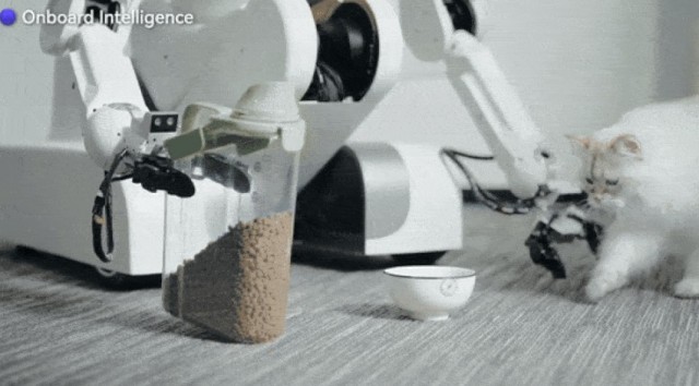 Человекоподобный робот Astribot покормил кота и заварил чай
