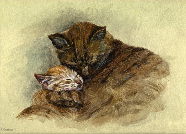 Вася Ложкин, Луис Уэйн и др: 6 художников, любителей кошек