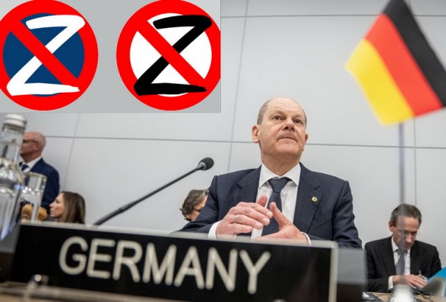 В Германии запретили символику с буквой Z