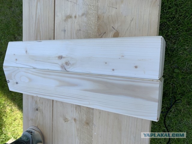 Навес для авто из бруса своими руками