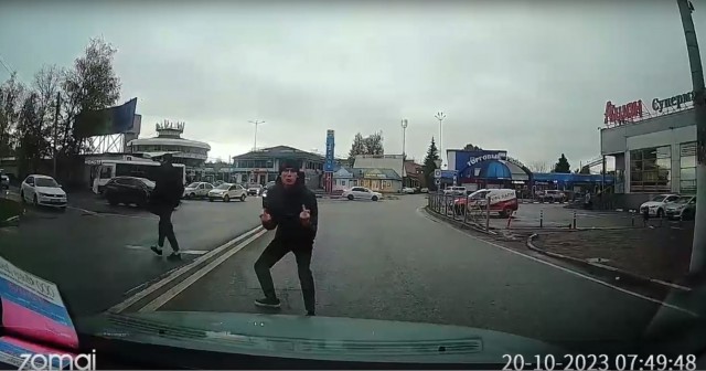 Осторожно, животные на дороге.