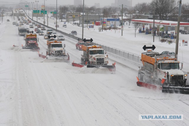 Один рабочий день в снегоуборочной машине