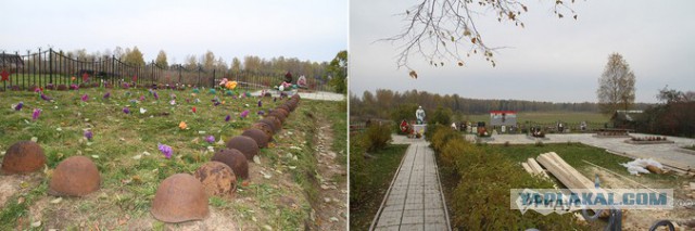 Полк погибших советских солдат хранится в сарае