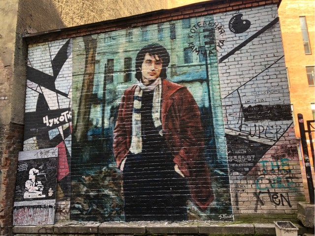 Самое большое граффити с Виктором Цоем в России