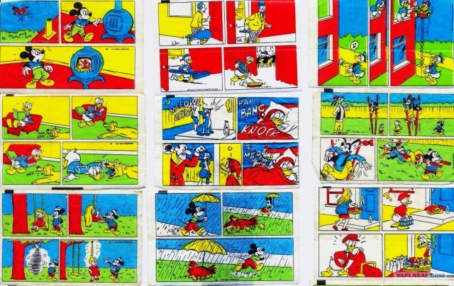 Коллекция вкладышей Donald's 11 фото