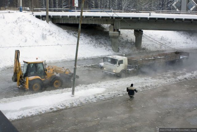 Зимний потоп в Екатеринбурге