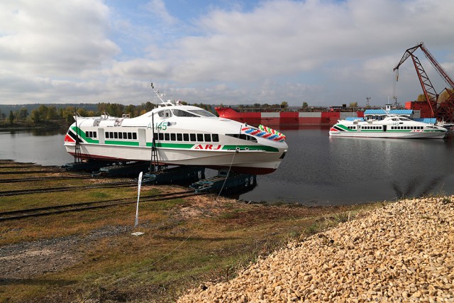 На Зеленодольском судостроительном заводе спущено на воду скоростное судно проекта A145E