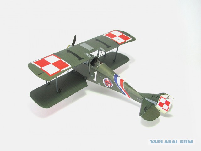 Ansaldo A.1 Balilla. Модель самолета из бумаги