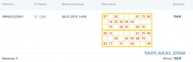 Выигравшие по 500 миллионов рублей в "Русском лото" пока не вышли на связь