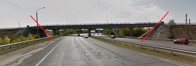 В Оренбурге рухнул мост на улице Терешковой