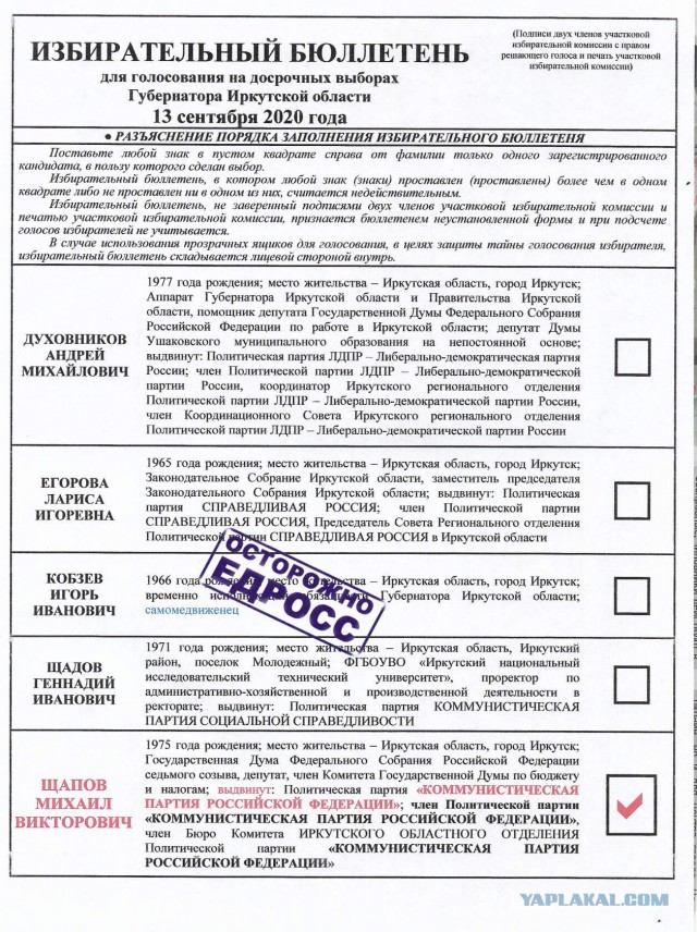 О грядущих выборах
