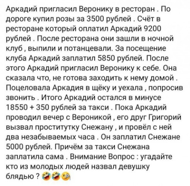 Сколько стоит свидание?