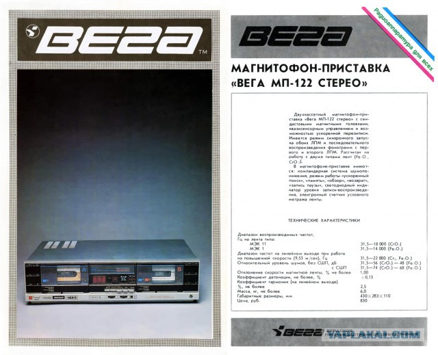 Эл схема блока питания вега мп 122с Стационарные кассетные магнитофоны - ЯПлакалъ