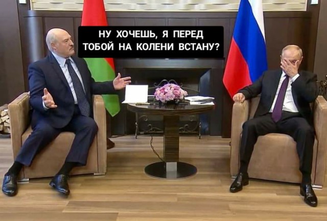 Лу и Пу: кадры со встречи Путина и Лукашенко растащили на мемы и фотожабы