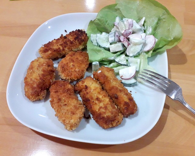 Макаронная запеканка с тунцом и моцареллой