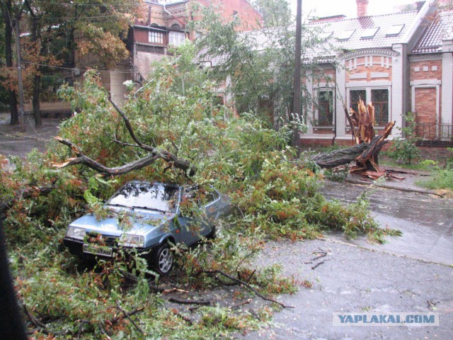 Ночной ураган в Днепропетровске, 24.09.2014.