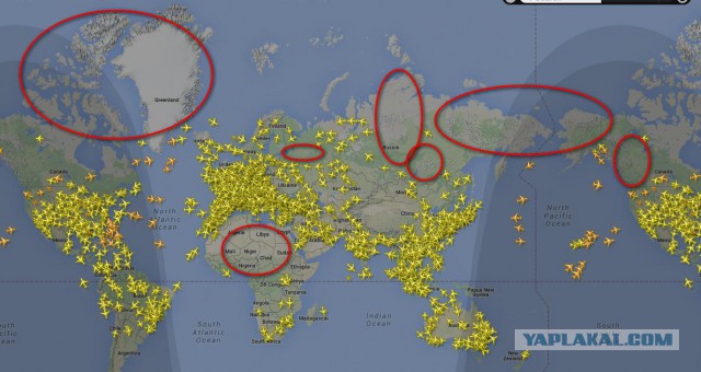 9 мест на Земле,  где не летают самолёты
