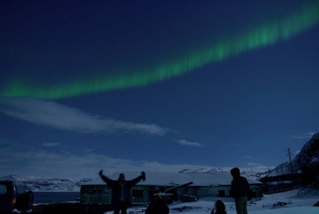 Полярная ночь в Мурманске