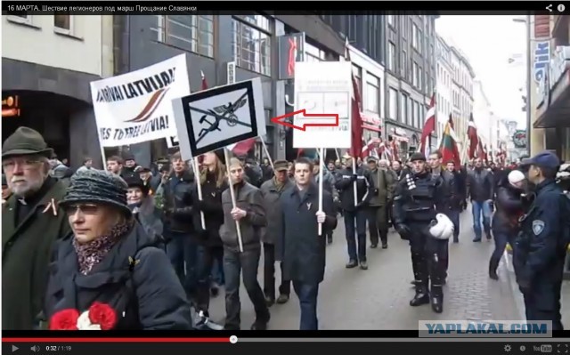 очередное шествие недобитых фашистов в латвии