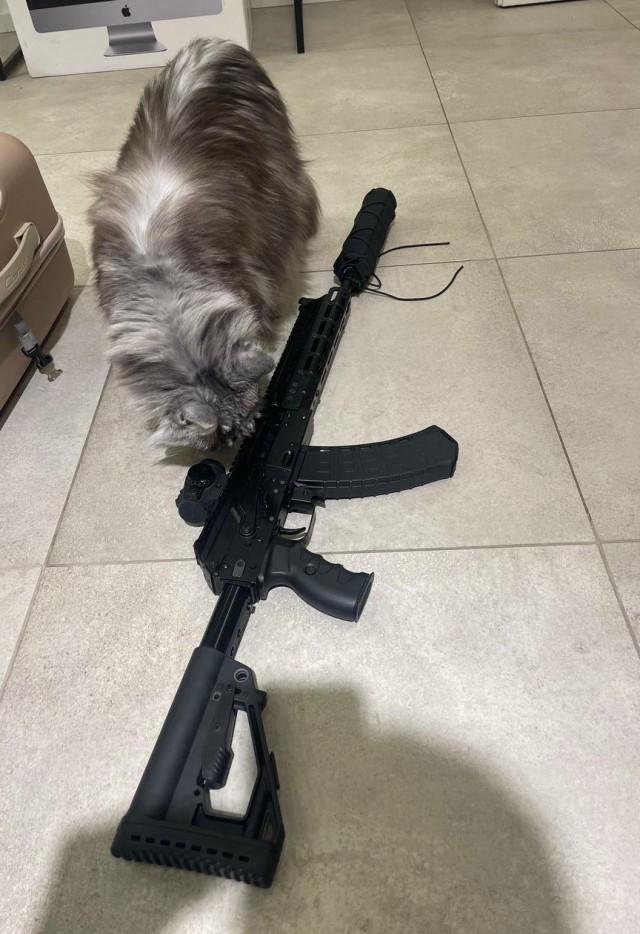 Тактический глушитель на АК-12, те кому поставили не полный комплект, видео по ресурсу