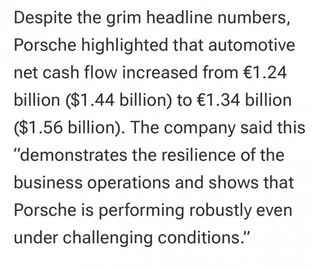 Porsche может быть на грани разорения