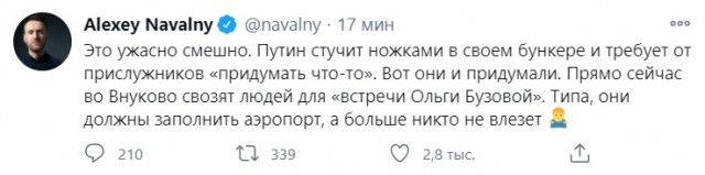 Полиция продолжает задерживать сторонников Навального, которые хотят попасть на встречу в московском аэропорту.