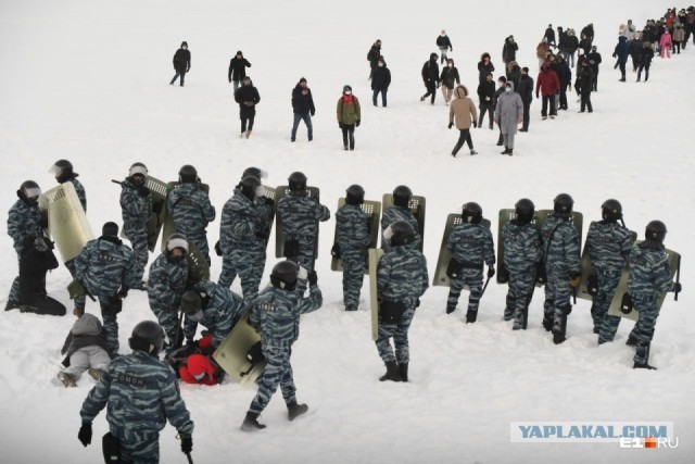 В Екатеринбурге идут самые жесткие задержания на данный момент