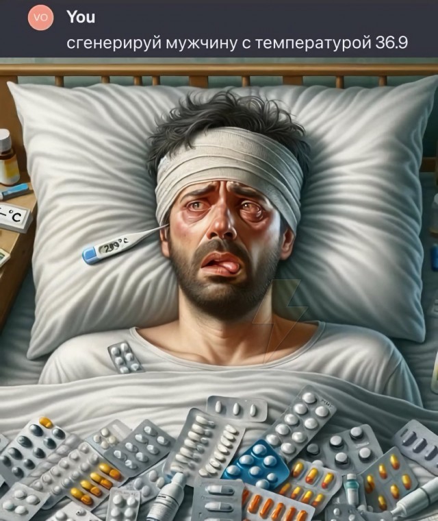 Даже нейросеть понимает, что нормальные мужчины природой не приспособлены переносить такую температуру. 37,1С - это уже кошмар!