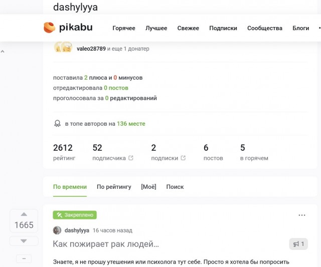 Как пожирает рак людей…⁠⁠