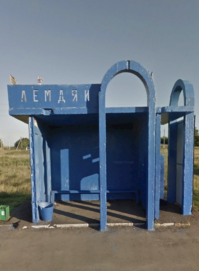 Остановки автобусные СССР. Искусство былое.