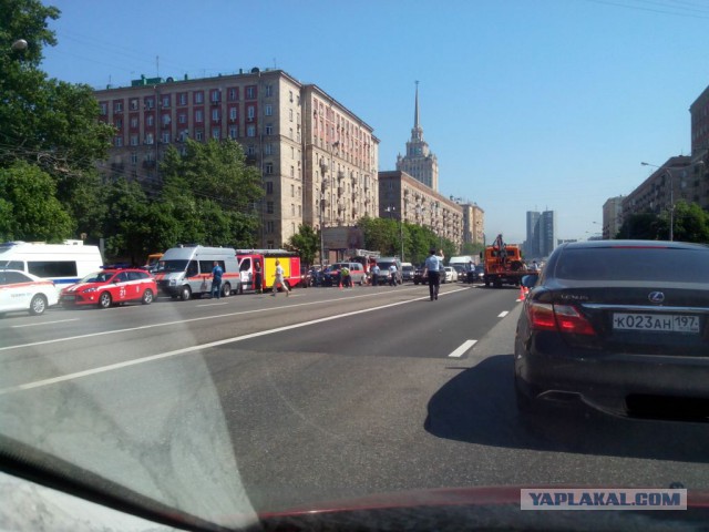 Взрыв газа на Кутузовском в Москве