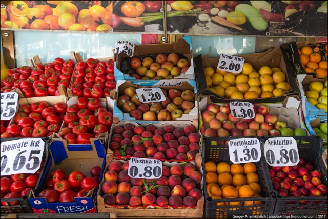 Невероятные цены на продукты в Косово