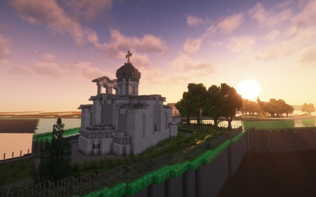 Псков в Minecraft