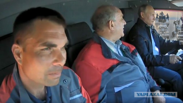 Путин за рулем "Камаза" открыл Крымский мост